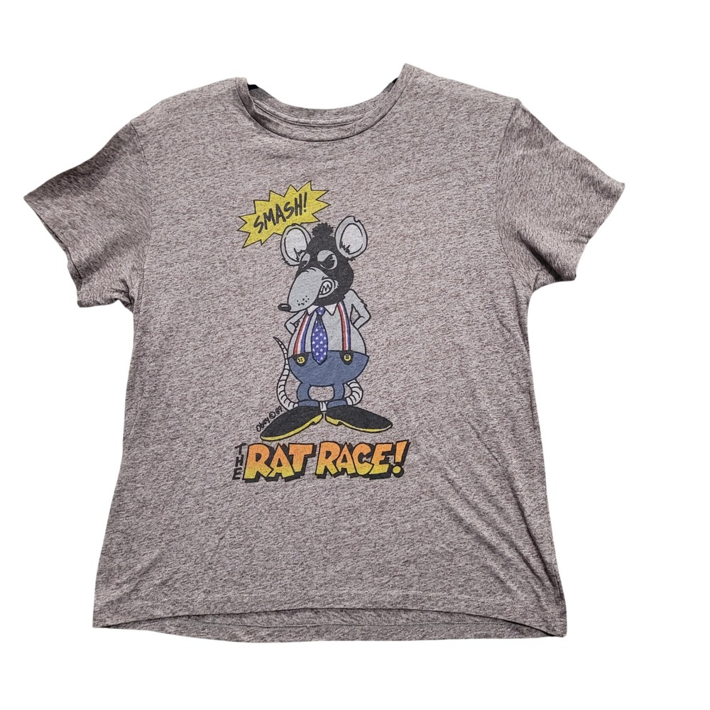 "OBEY‎ The Rat Race Graphic Tee – Women's L / Men's M (20" pit to pit)"